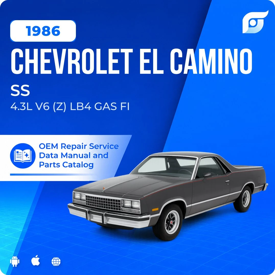 1986 Chevrolet El Camino SS - OEM Repair Service Manual