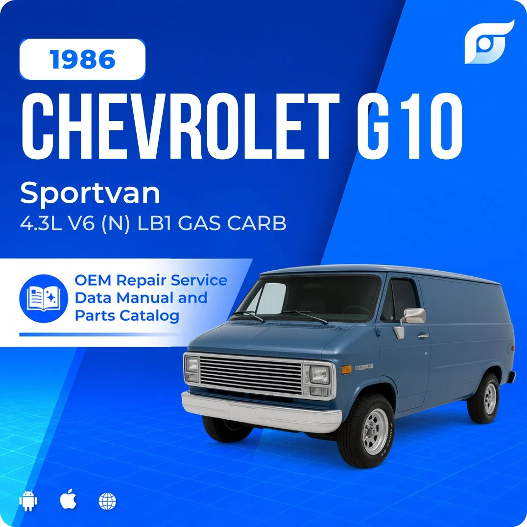 1986 Chevrolet G10 Sportvan - OEM Repair Service Manual