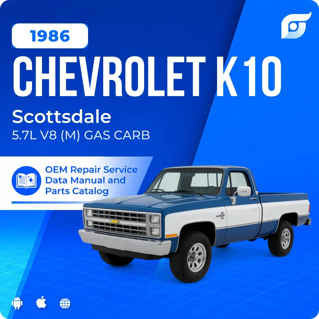 1986 Chevrolet K10 Scottsdale - OEM Repair Service Manual