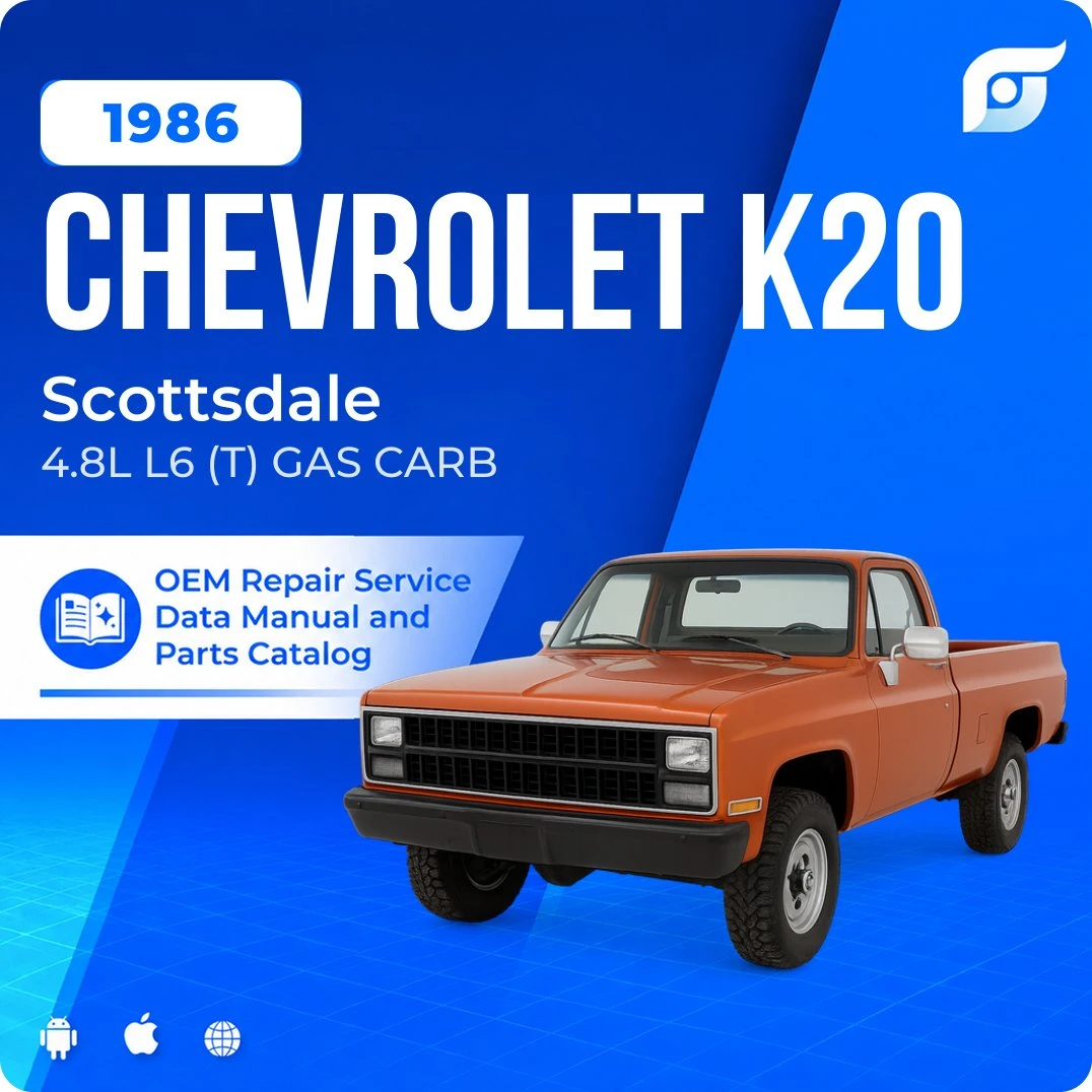 1986 Chevrolet K20 Scottsdale - OEM Repair Service Manual