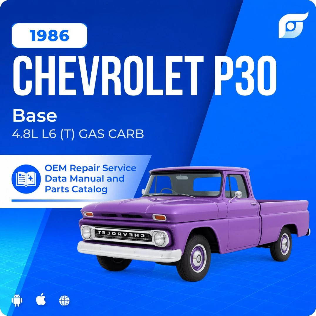 1986 Chevrolet P30 Base - OEM Repair Service Manual