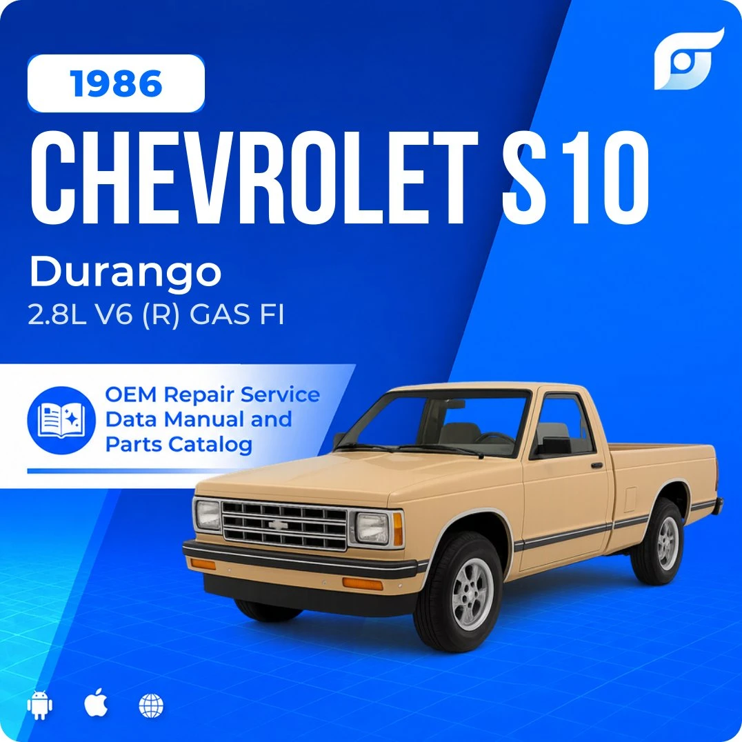 1986 Chevrolet S10 Durango - OEM Repair Service Manual