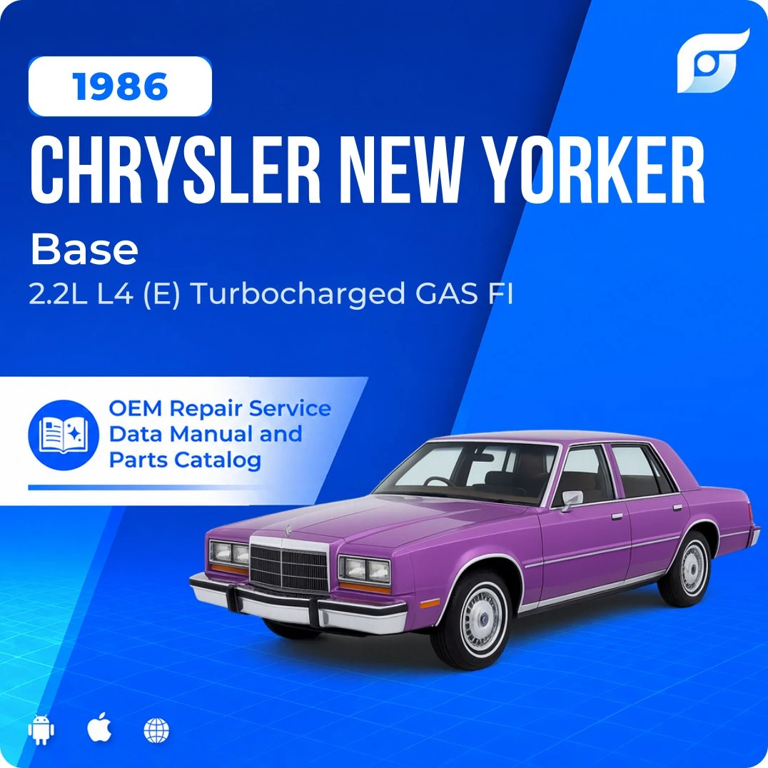 1986 Chrysler New Yorker Base - OEM Repair Service Manual