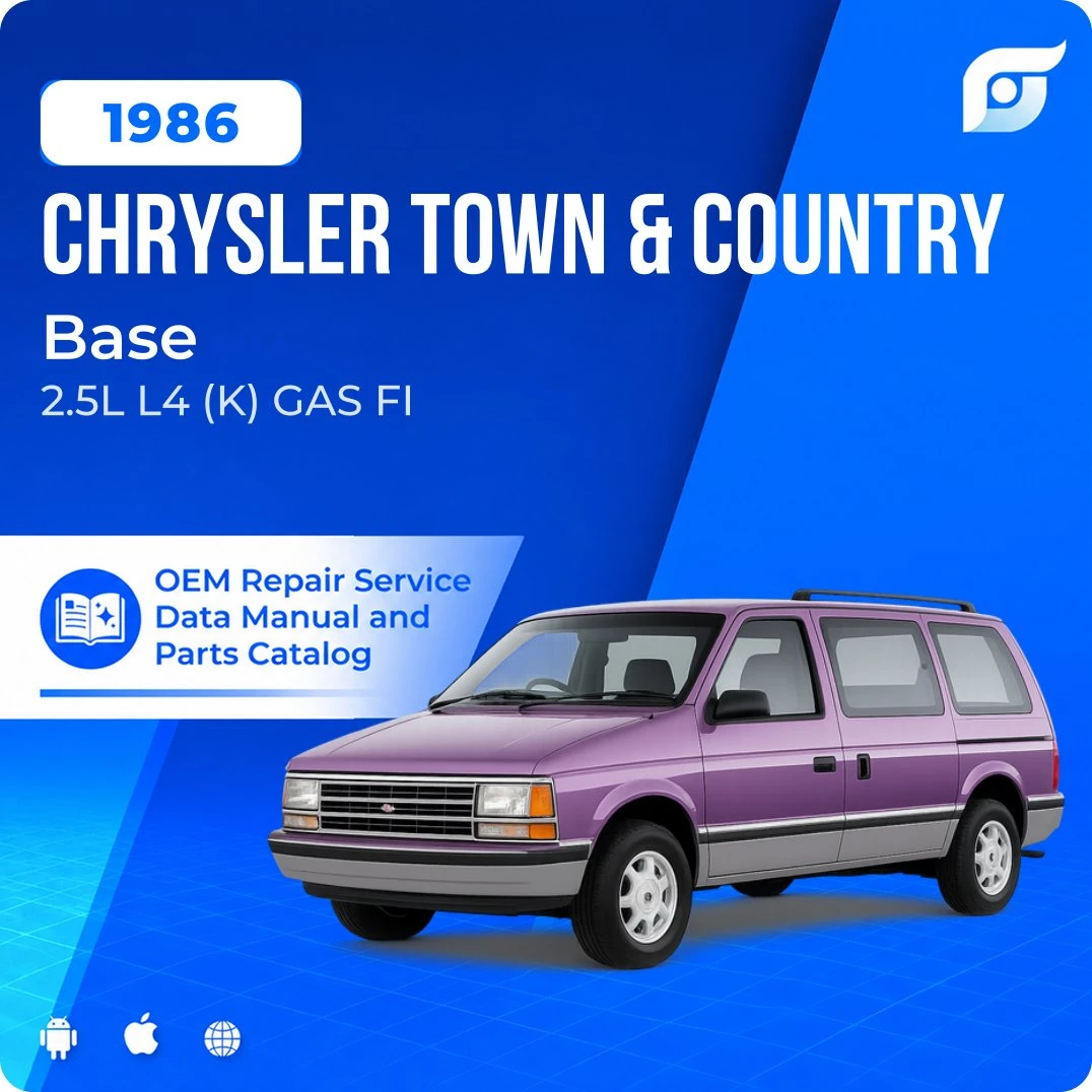 1986 Chrysler Town & Country Base - OEM Repair Service Manual