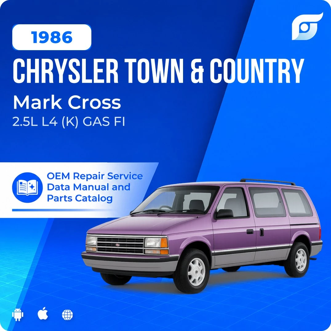 1986 Chrysler Town & Country Mark Cross - OEM Repair Service Manual