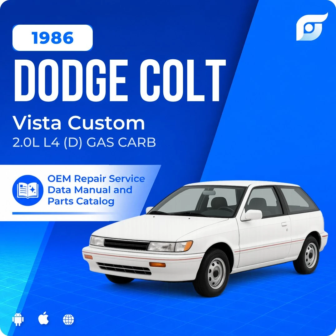 1986 Dodge Colt Vista Custom - OEM Repair Service Manual
