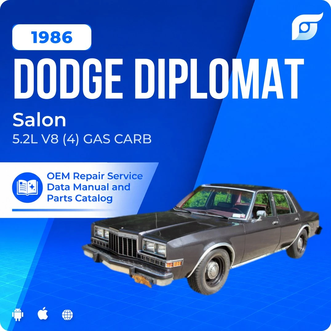 1986 Dodge Diplomat Salon - OEM Repair Service Manual