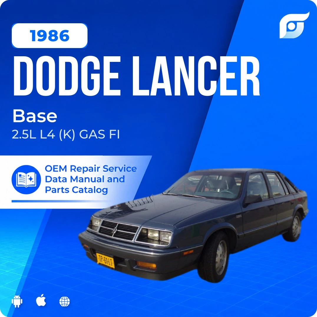 1986 Dodge Lancer Base - OEM Repair Service Manual