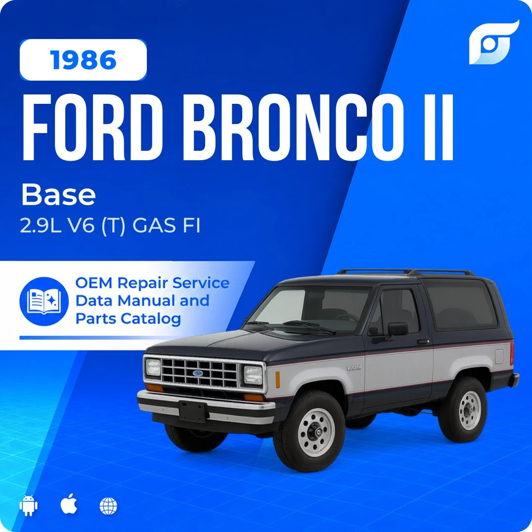 1986 Ford Bronco II Base - OEM Repair Service Manual