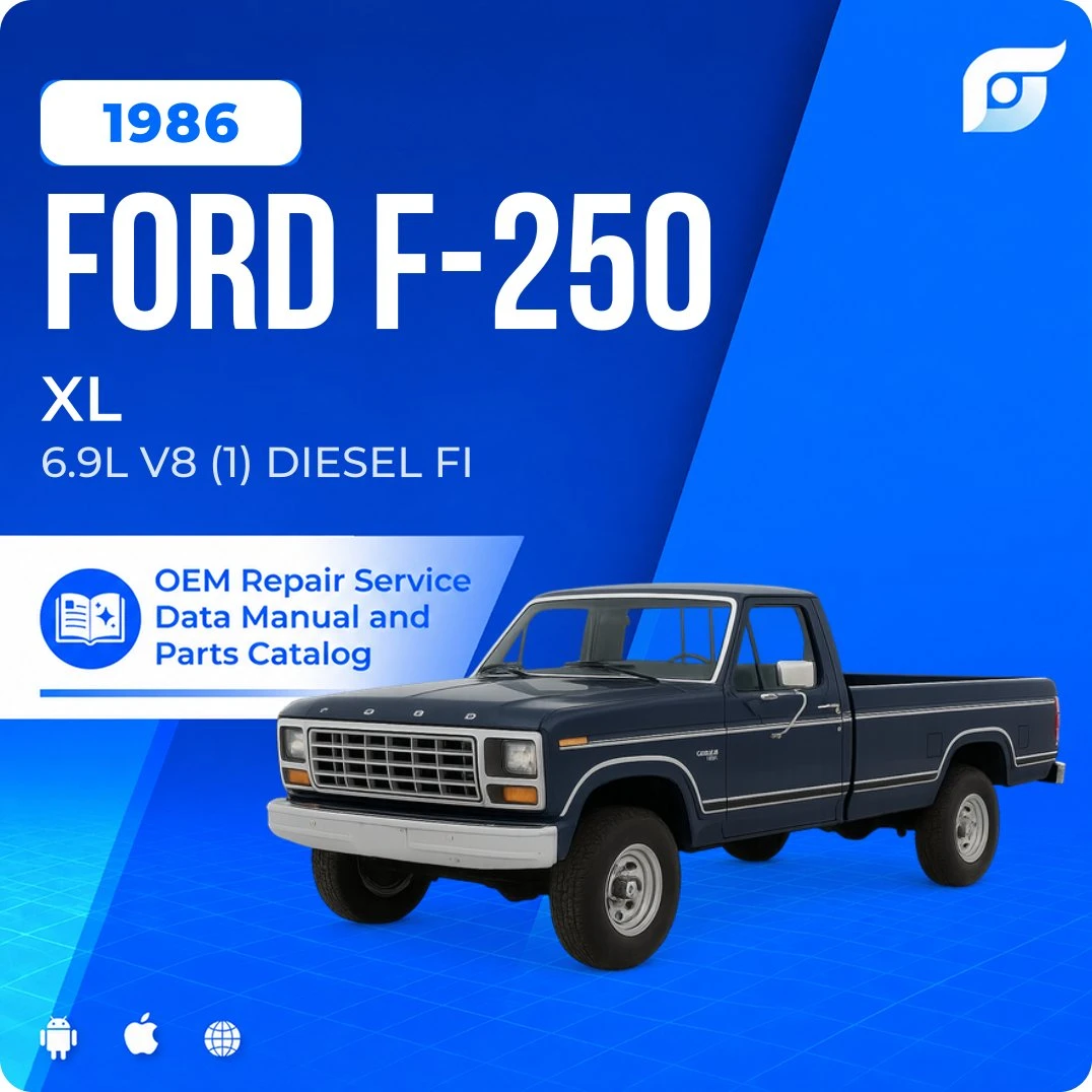 1986 Ford F-250 XL - OEM Repair Service Manual