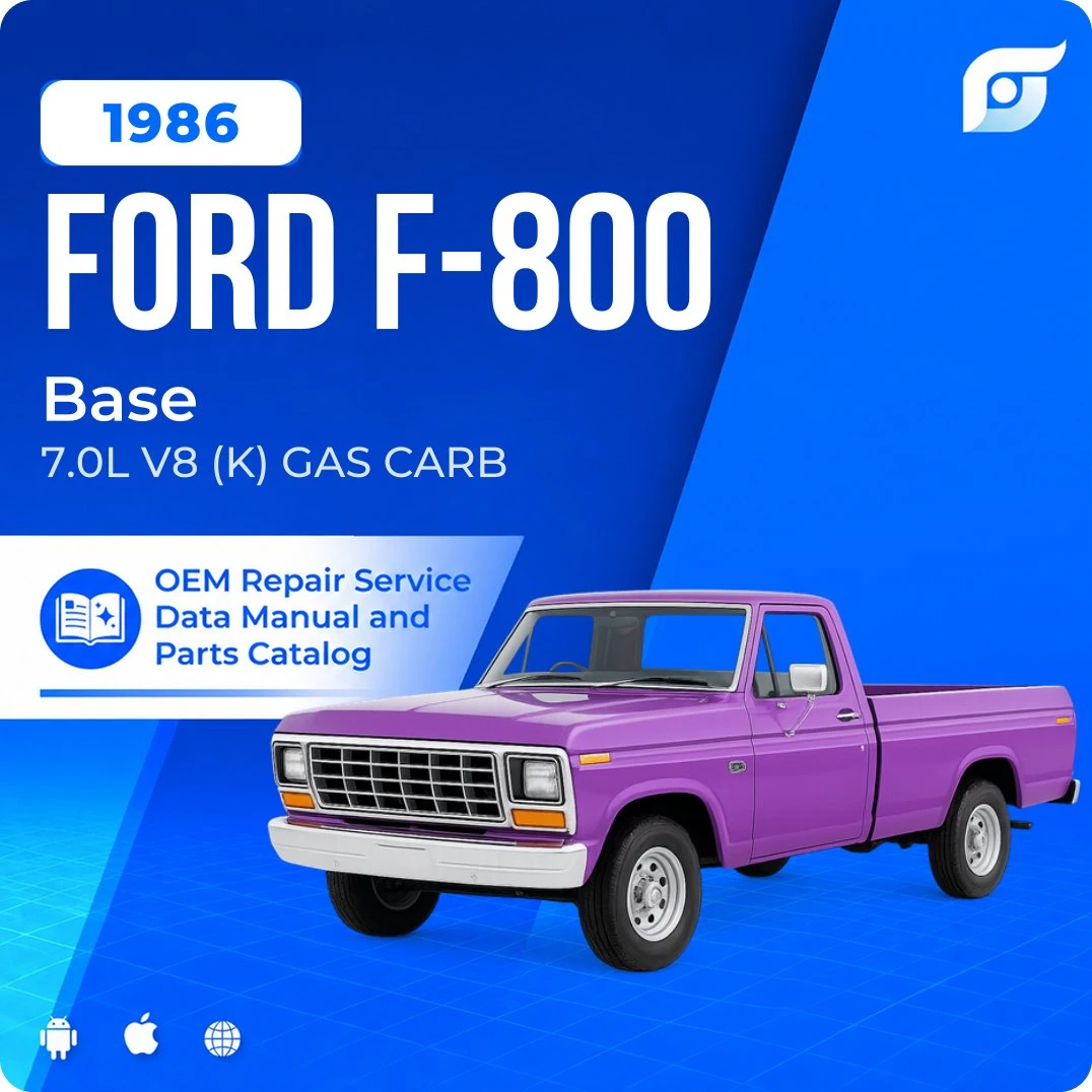 1986 Ford F-800 Base - OEM Repair Service Manual
