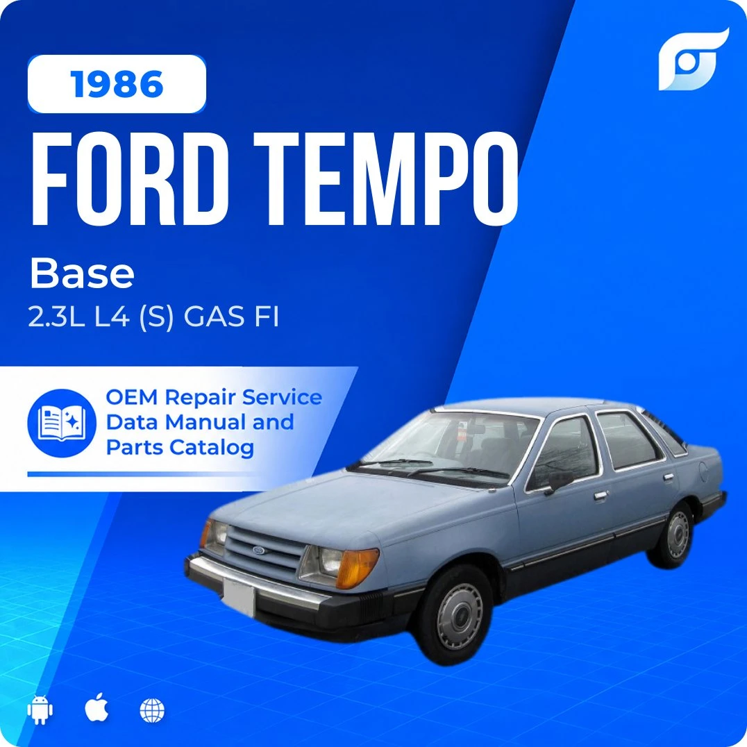 1986 Ford Tempo Base - OEM Repair Service Manual