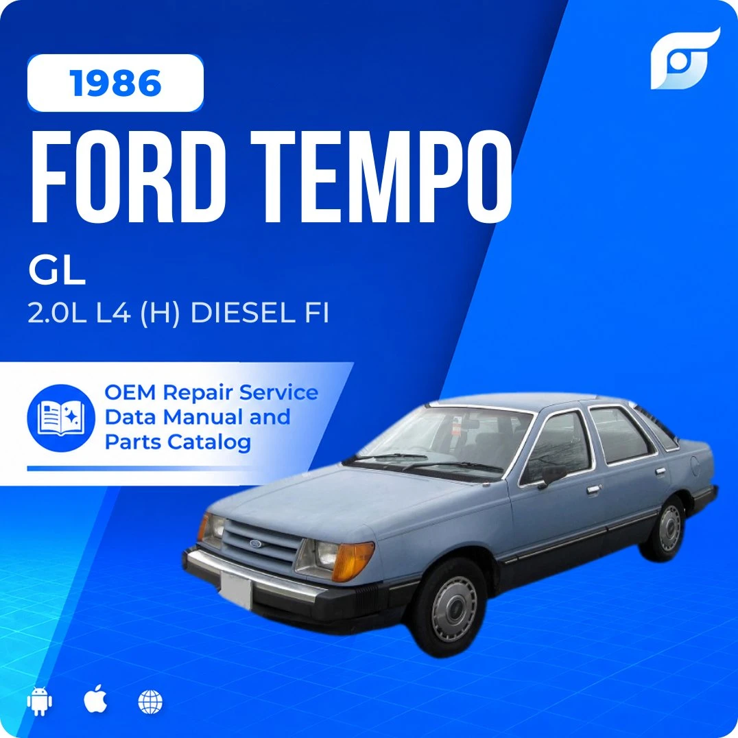 1986 Ford Tempo GL - OEM Repair Service Manual
