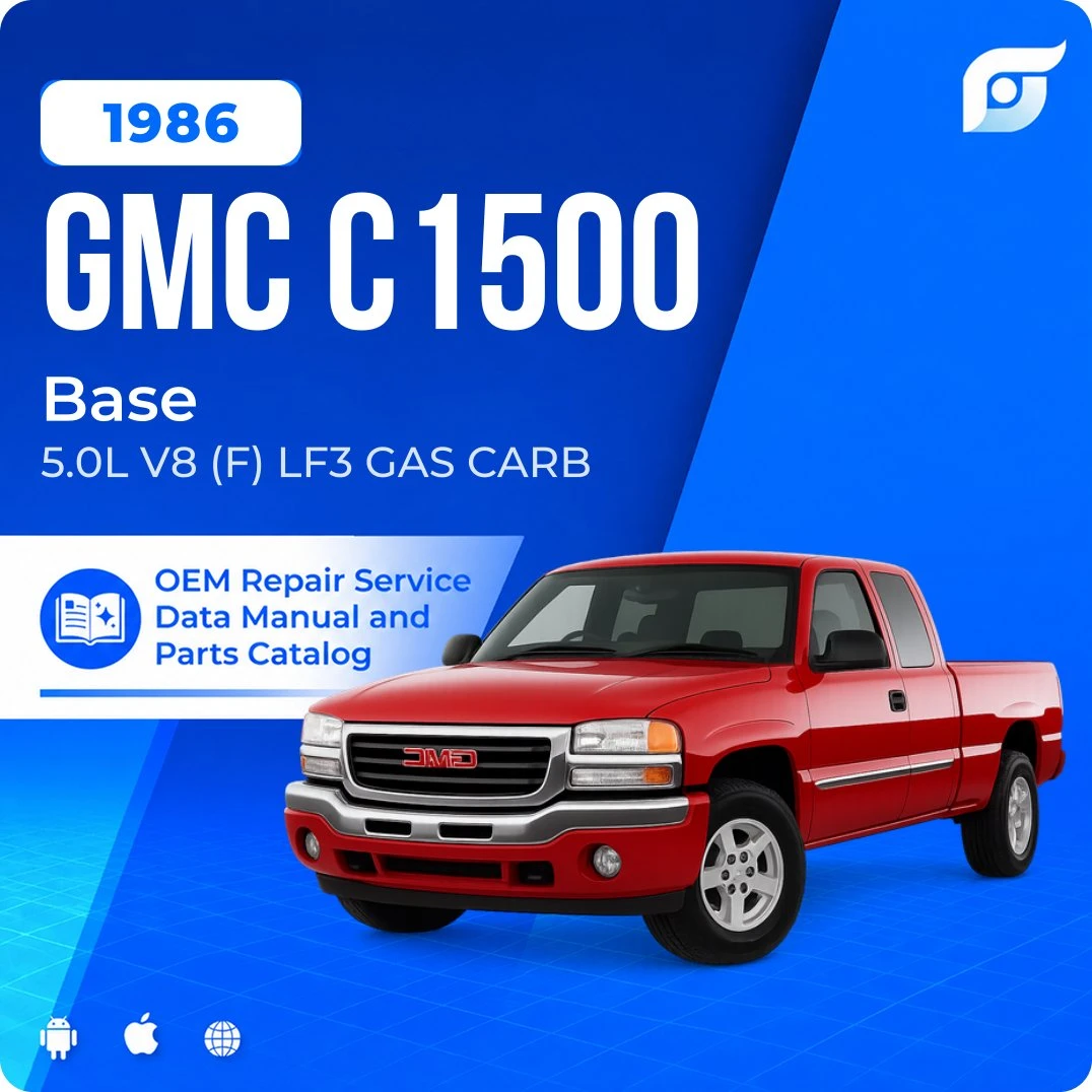 1986 GMC C1500 Base - OEM Repair Service Manual