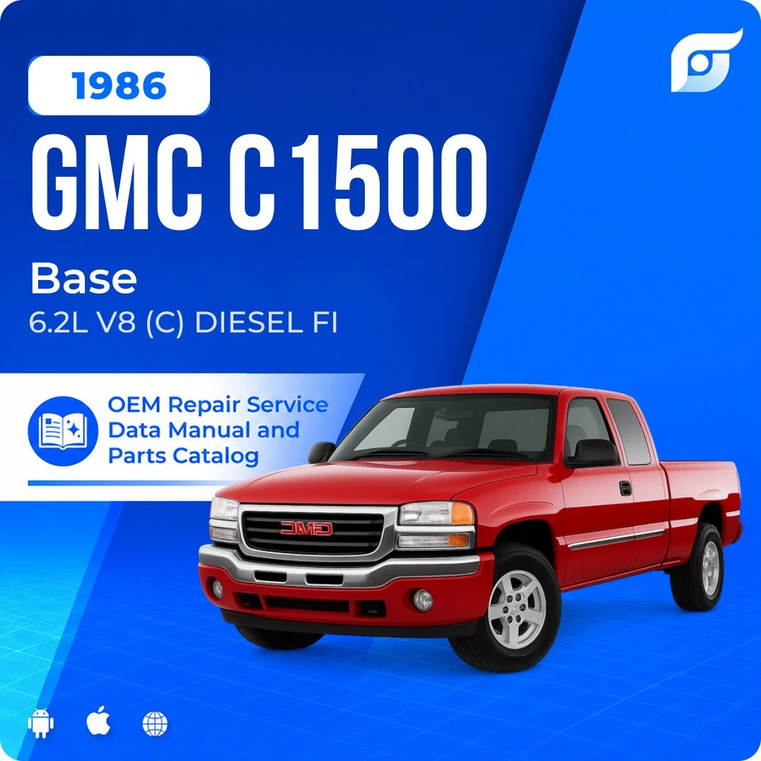 1986 GMC C1500 Base - OEM Repair Service Manual
