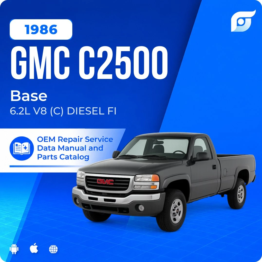 1986 GMC C2500 Base - OEM Repair Service Manual