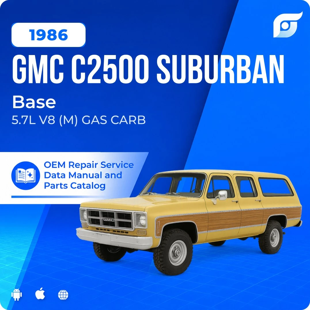 1986 GMC C2500 Suburban Base - OEM Repair Service Manual