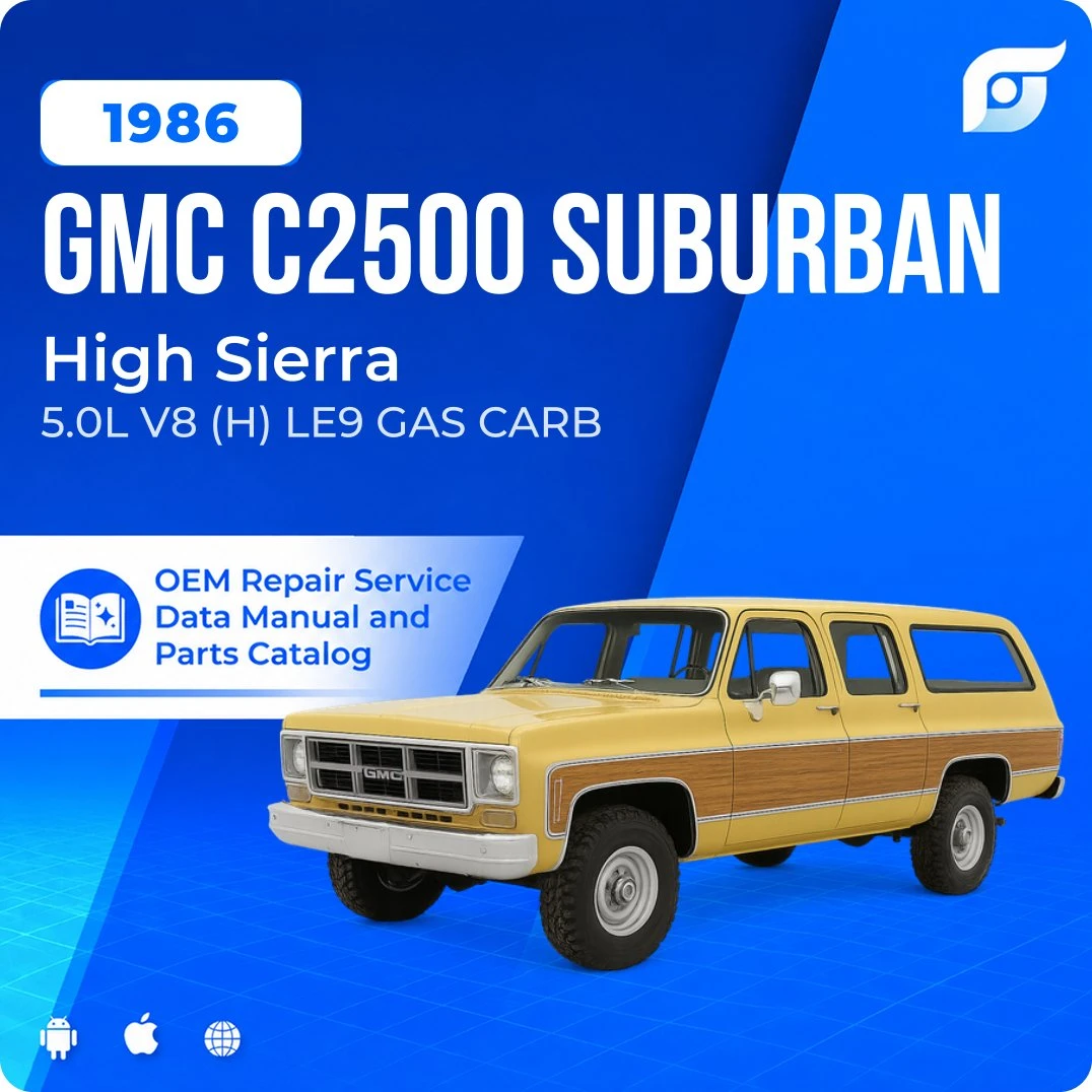 1986 GMC C2500 Suburban High Sierra - OEM Repair Service Manual