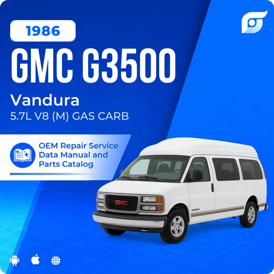 1986 GMC G3500 Vandura - OEM Repair Service Manual