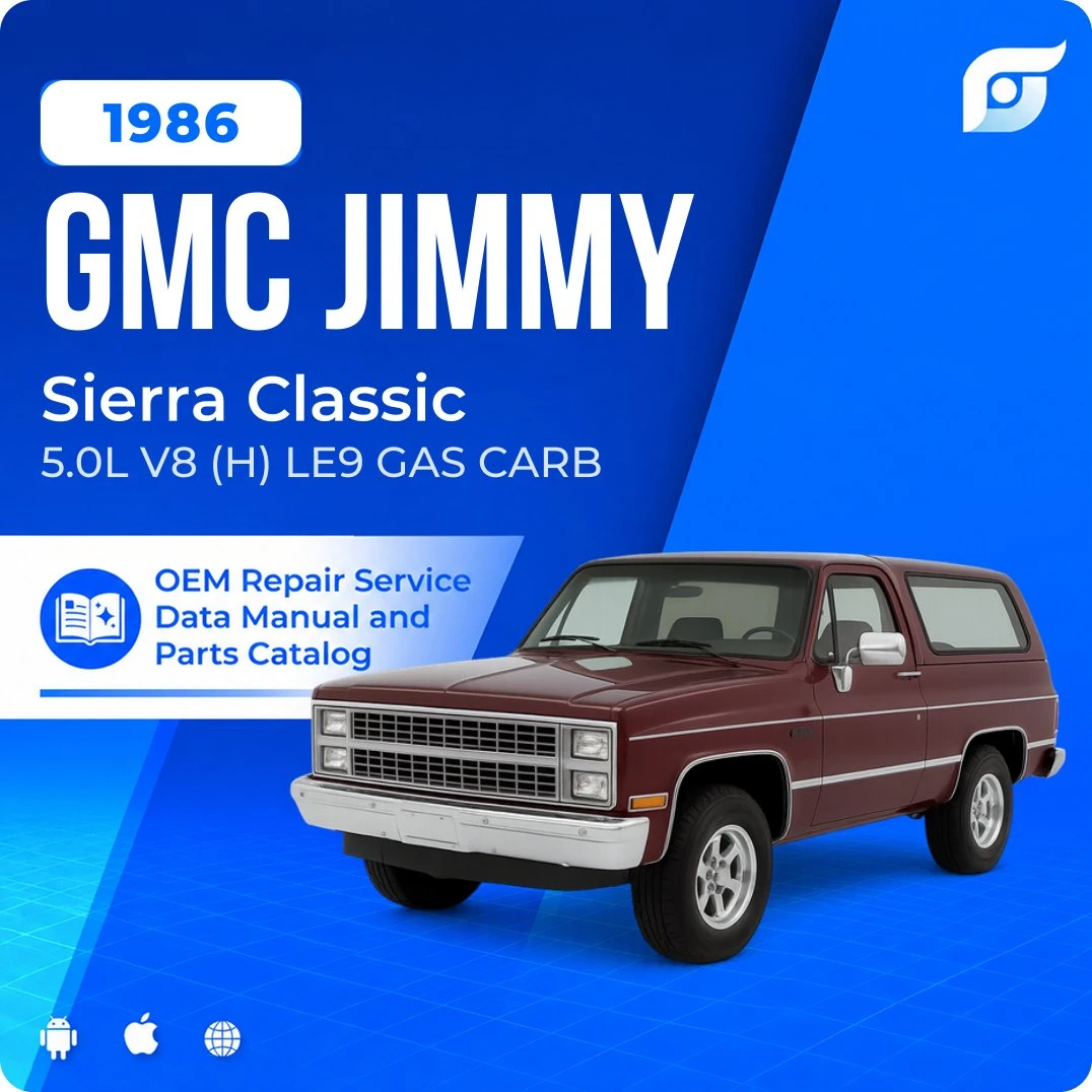 1986 GMC Jimmy Sierra Classic - OEM Repair Service Manual