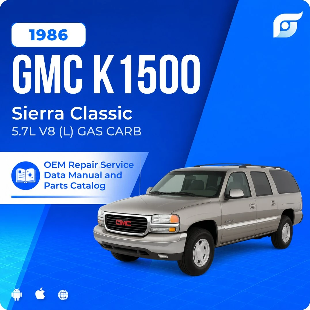 1986 GMC K1500 Sierra Classic - OEM Repair Service Manual