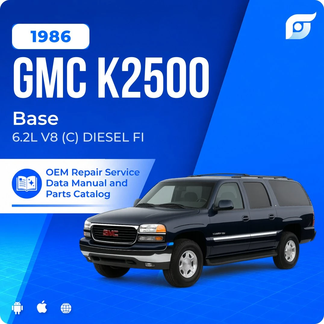 1986 GMC K2500 Base - OEM Repair Service Manual