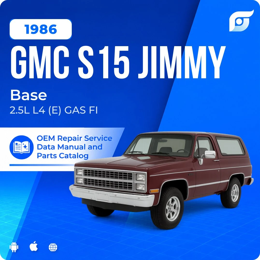 1986 GMC S15 Jimmy Base - OEM Repair Service Manual