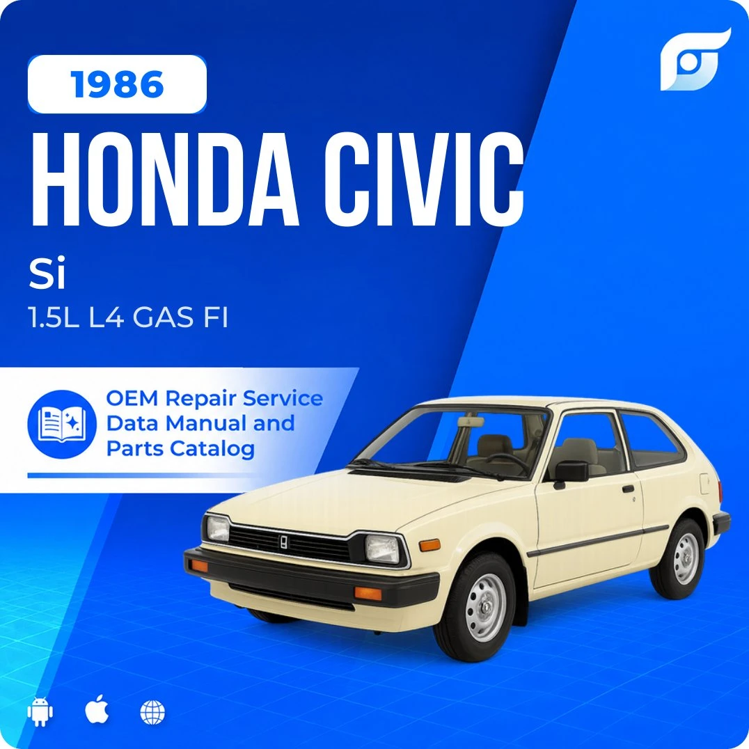 1986 Honda Civic Si - OEM Repair Service Manual