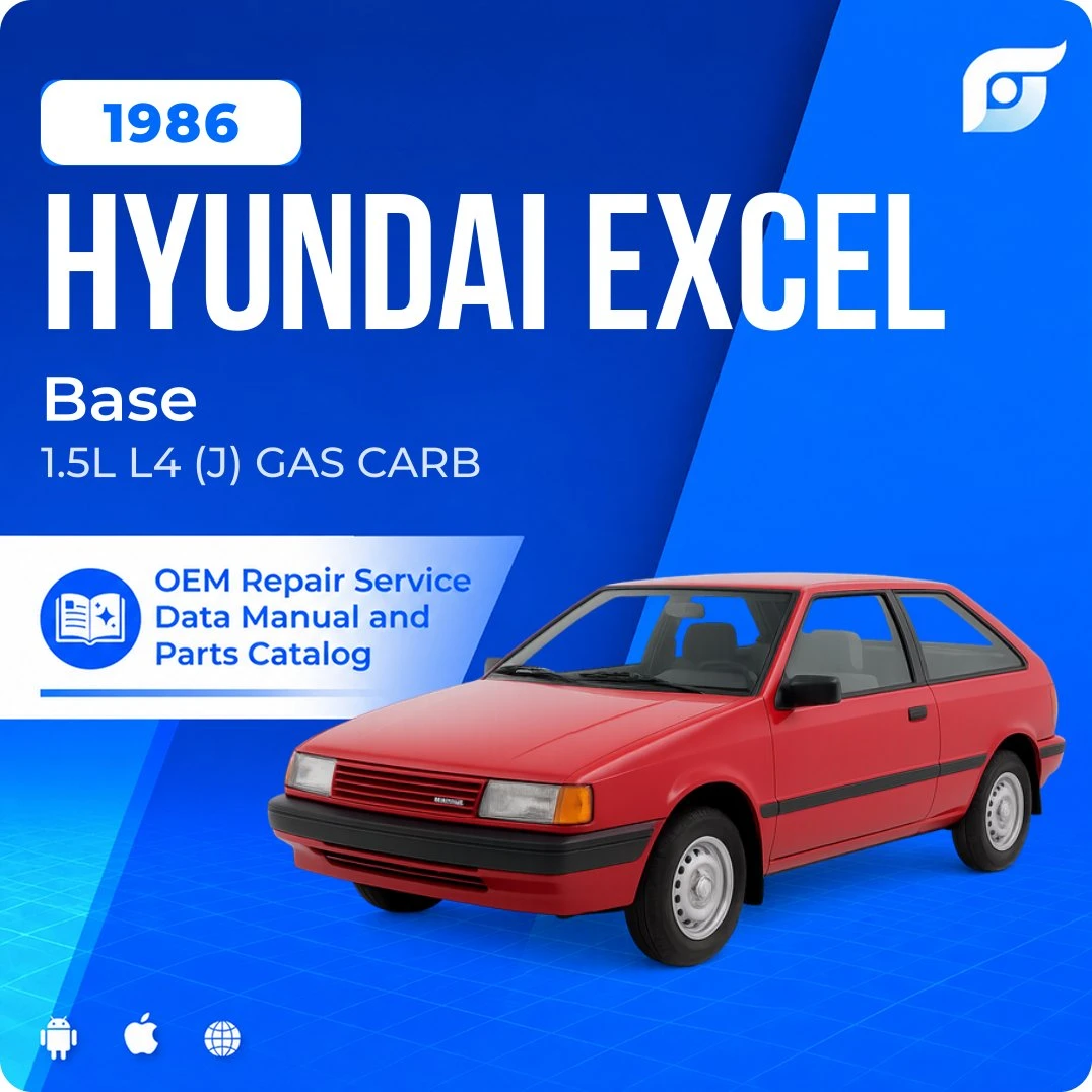 1986 Hyundai Excel Base - OEM Repair Service Manual