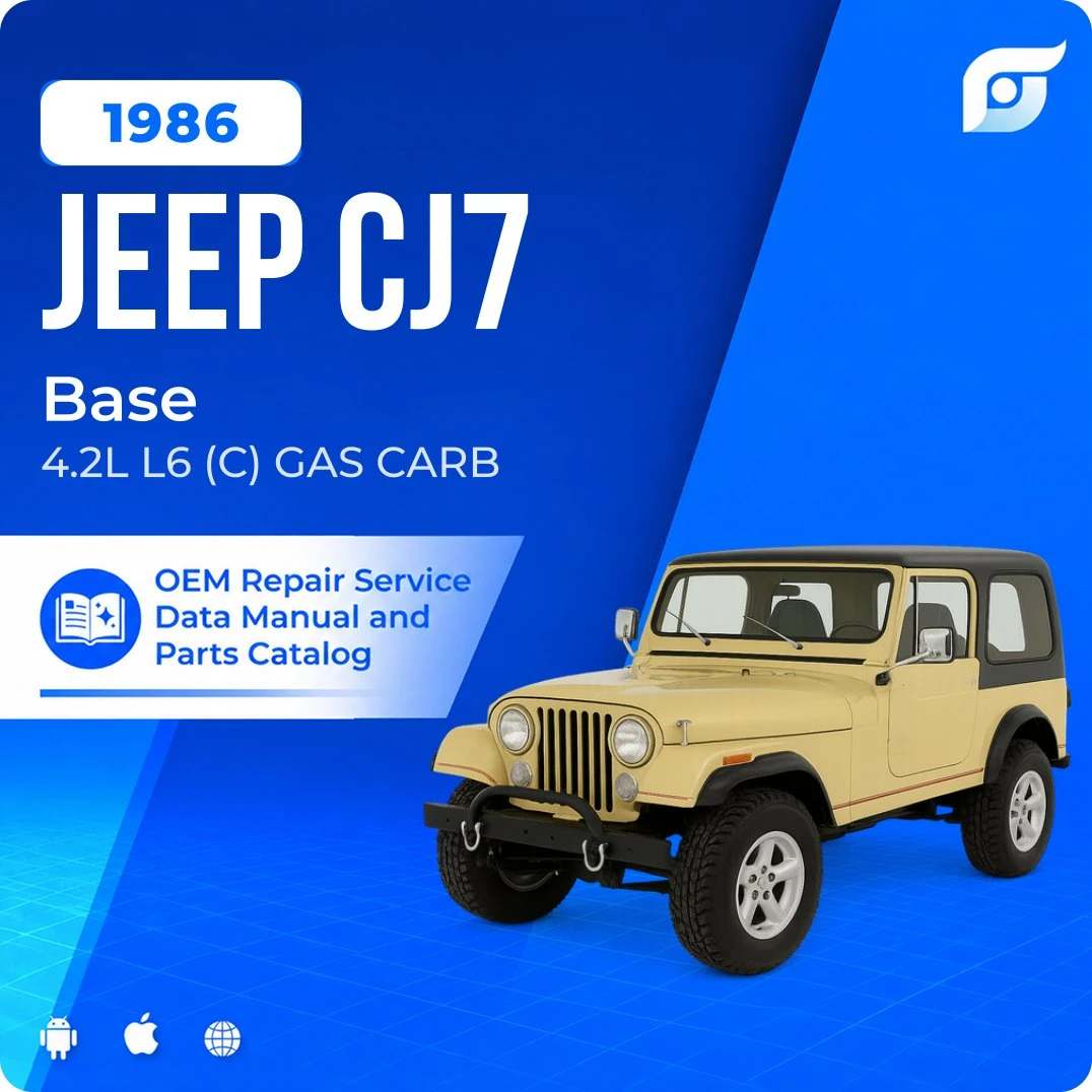1986 Jeep CJ7 Base - OEM Repair Service Manual