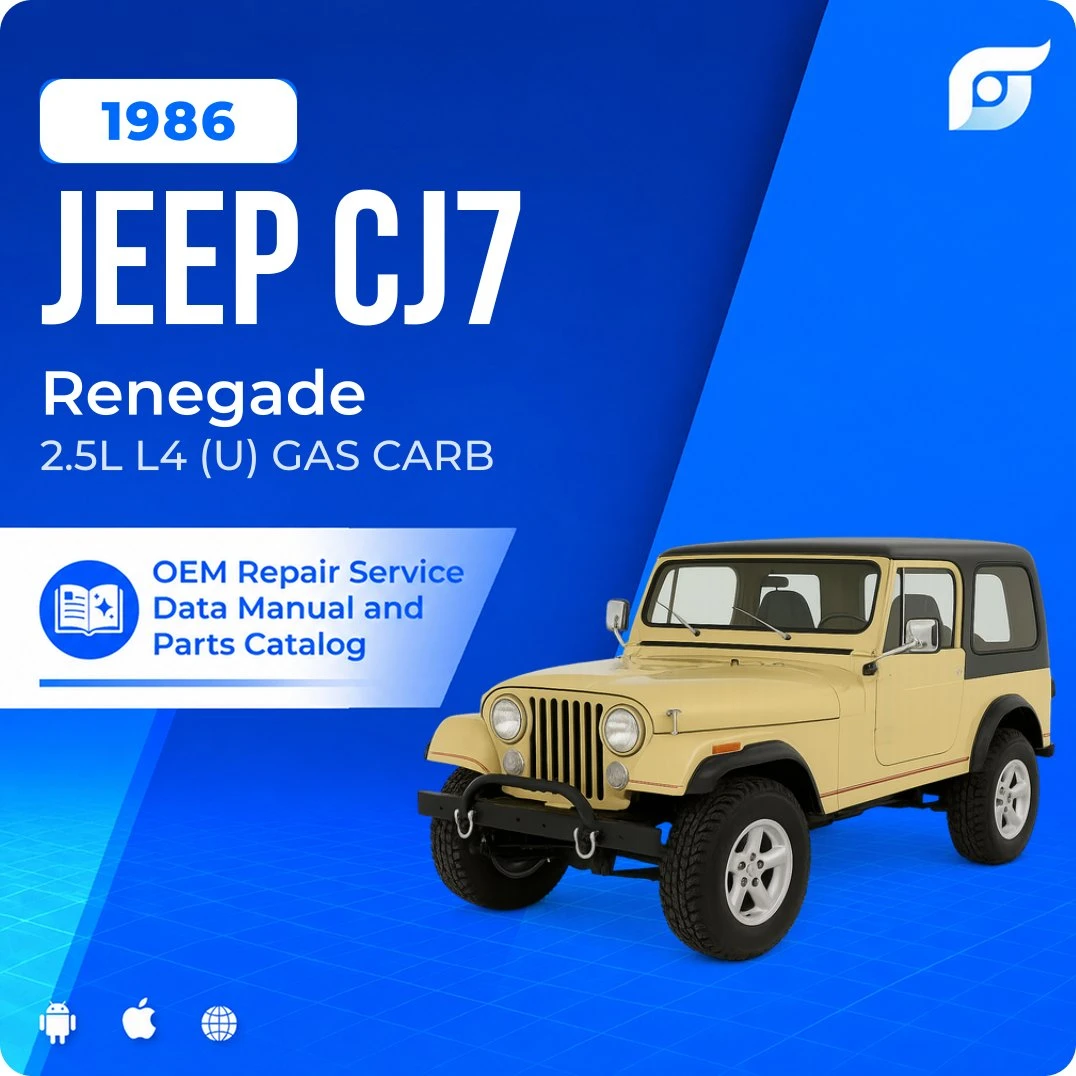 1986 Jeep CJ7 Renegade - OEM Repair Service Manual