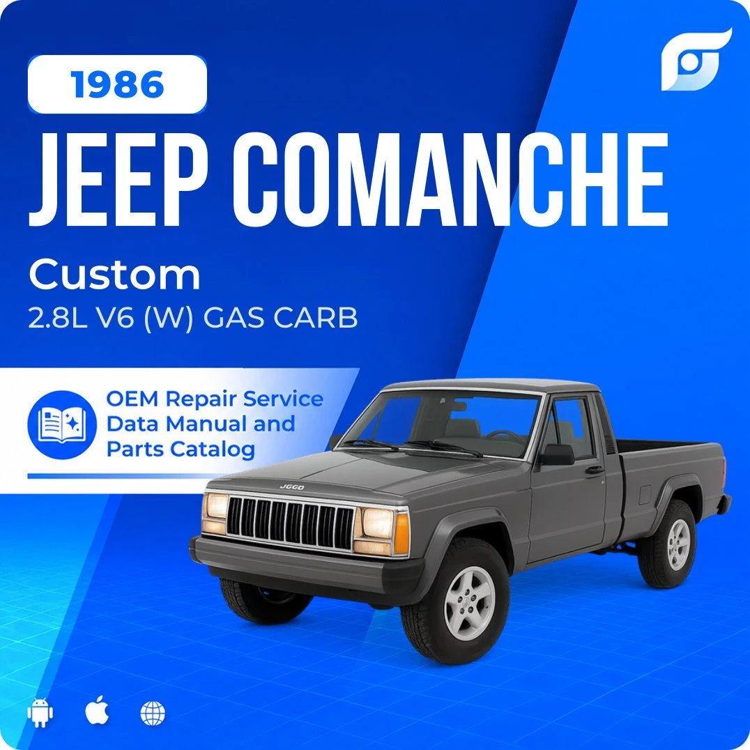 1986 Jeep Comanche Custom - OEM Repair Service Manual