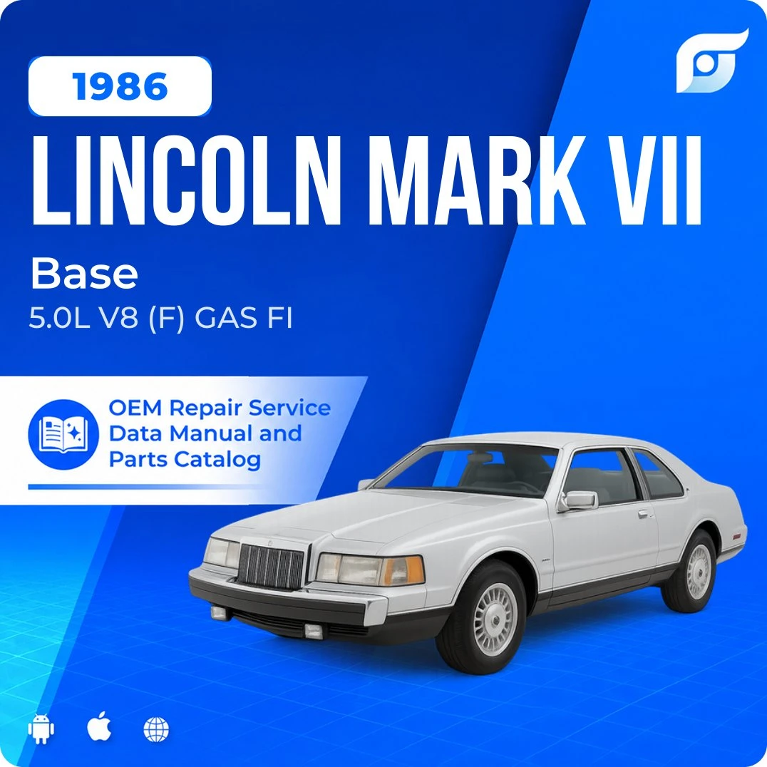 1986 Lincoln Mark VII Base - OEM Repair Service Manual