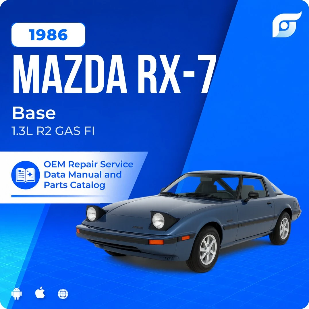 1986 Mazda RX-7 Base - OEM Repair Service Manual