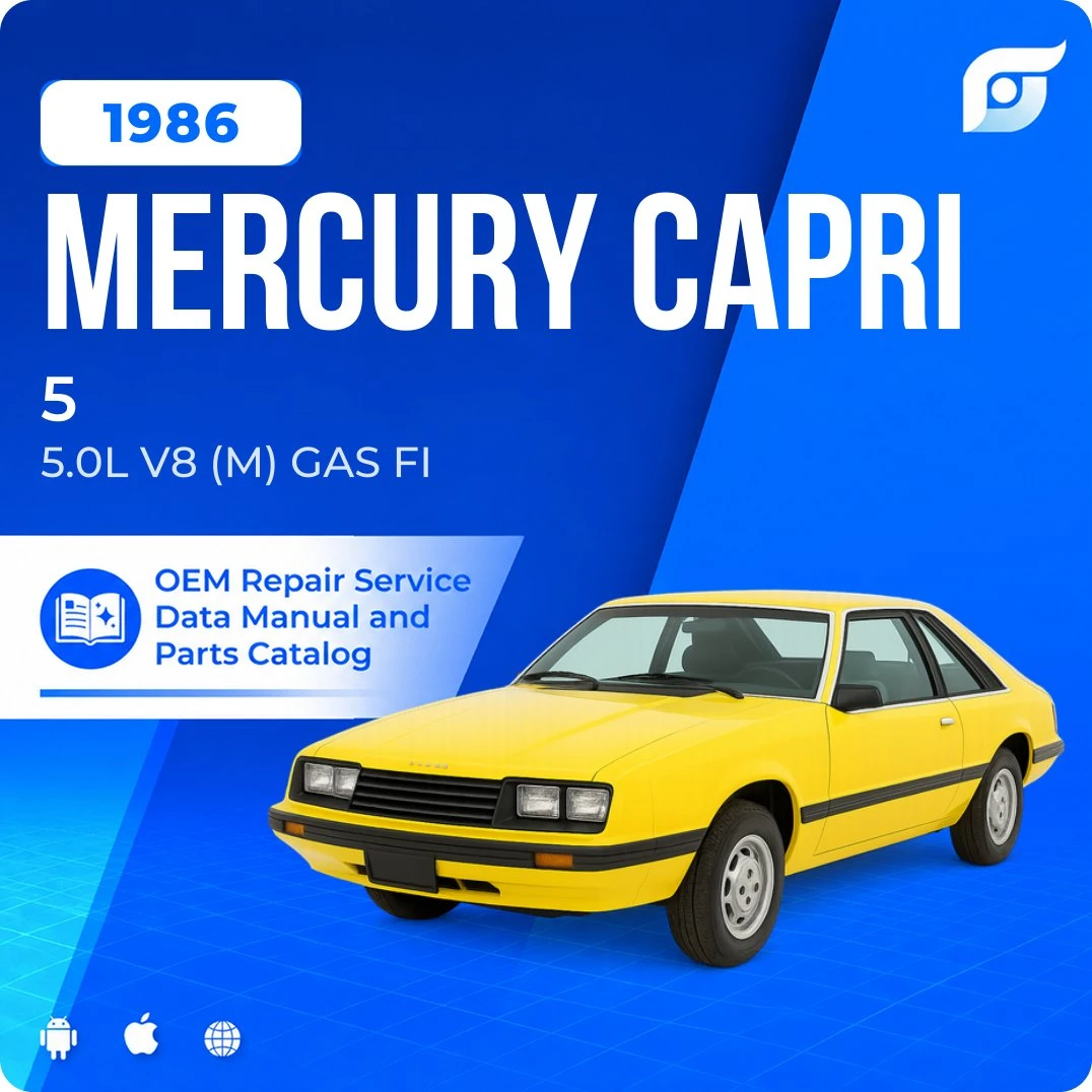1986 Mercury Capri 5 - OEM Repair Service Manual