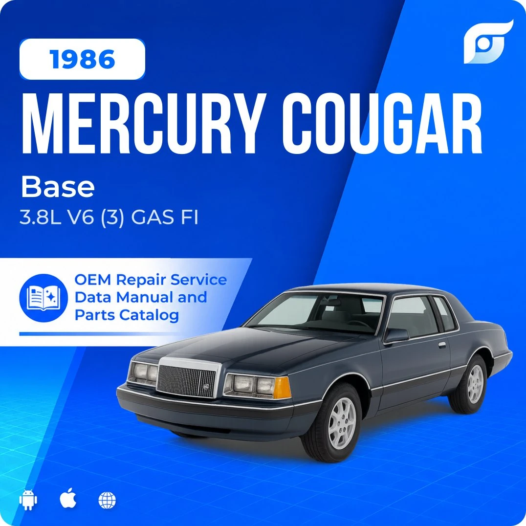 1986 Mercury Cougar Base - OEM Repair Service Manual