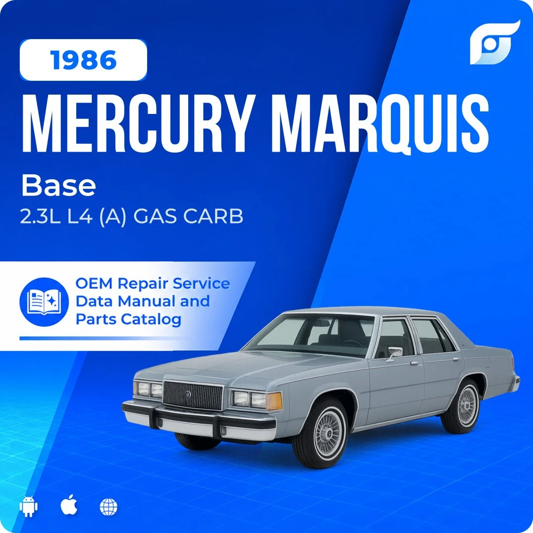 1986 Mercury Marquis Base - OEM Repair Service Manual