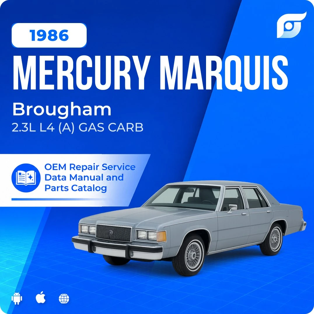 1986 Mercury Marquis Brougham - OEM Repair Service Manual