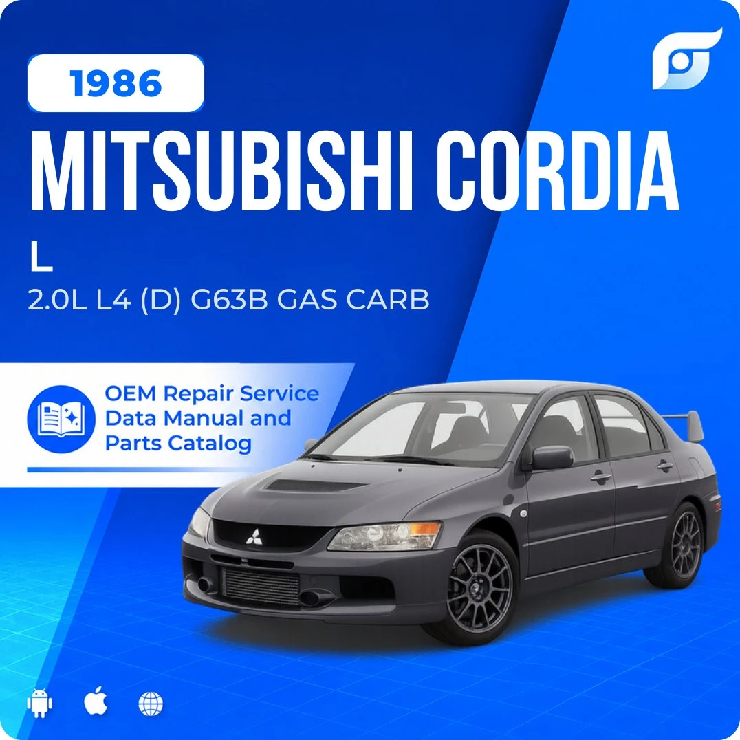 1986 Mitsubishi Cordia L - OEM Repair Service Manual