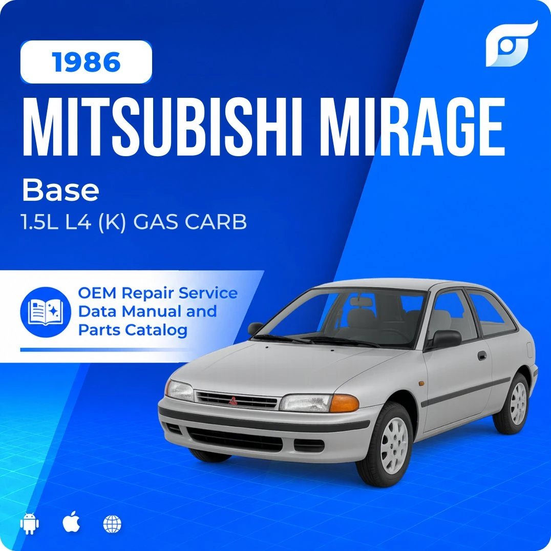 1986 Mitsubishi Mirage Base - OEM Repair Service Manual