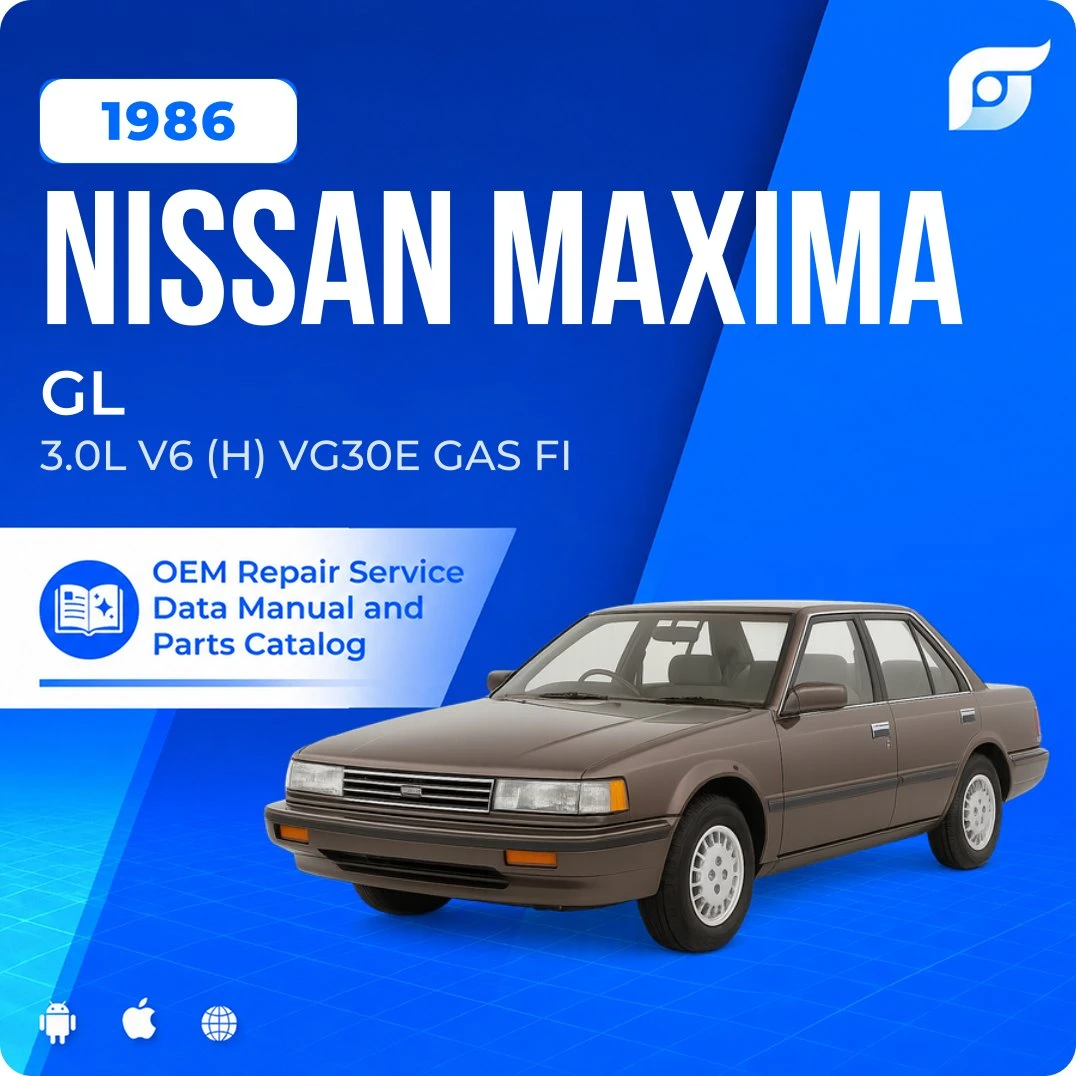 1986 Nissan Maxima GL - OEM Repair Service Manual