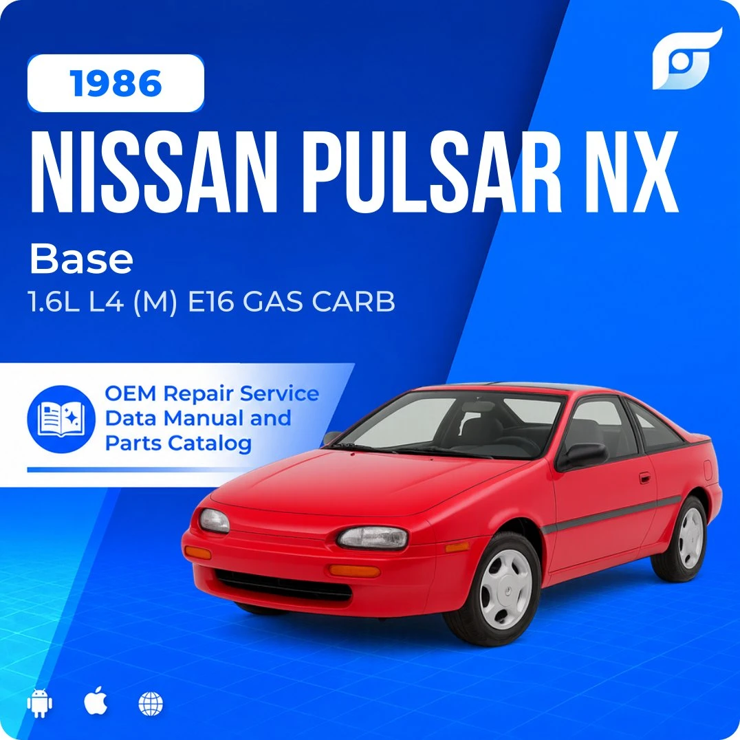 1986 Nissan Pulsar NX Base - OEM Repair Service Manual
