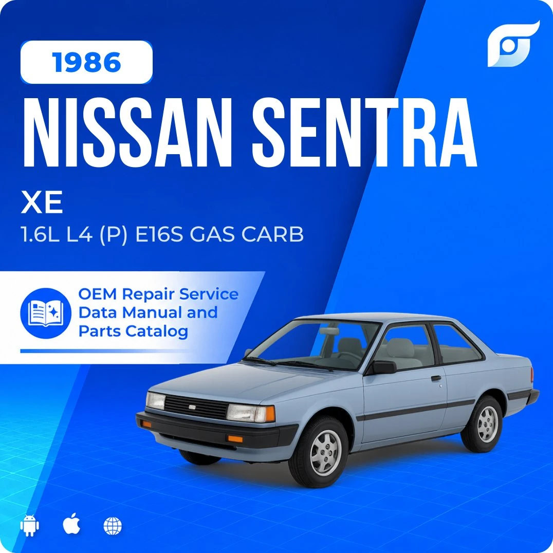 1986 Nissan Sentra XE - OEM Repair Service Manual