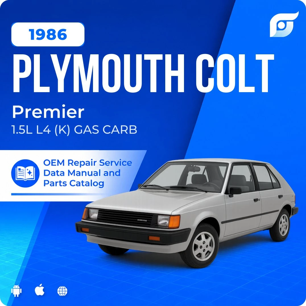 1986 Plymouth Colt Premier - OEM Repair Service Manual