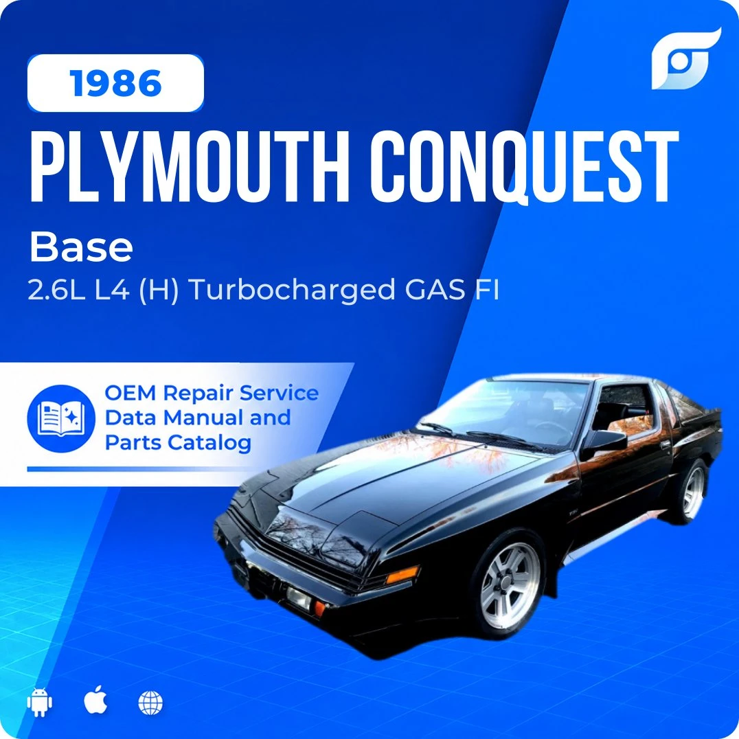 1986 Plymouth Conquest Base - OEM Repair Service Manual