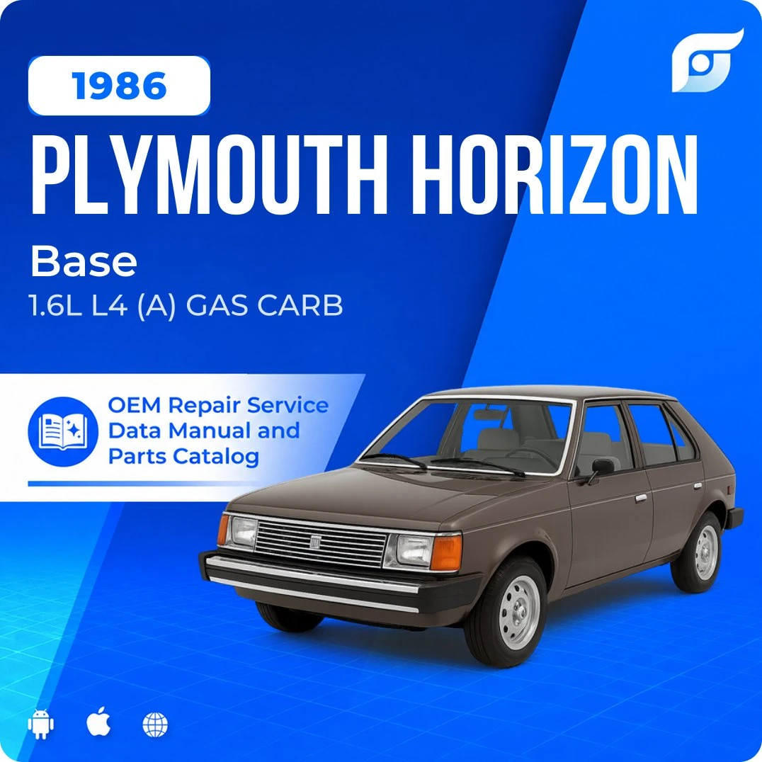 1986 Plymouth Horizon Base - OEM Repair Service Manual