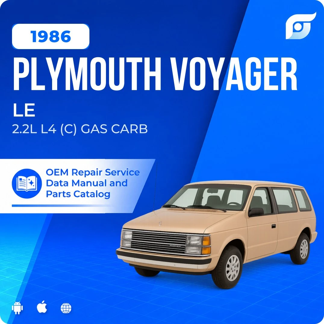 1986 Plymouth Voyager LE - OEM Repair Service Manual