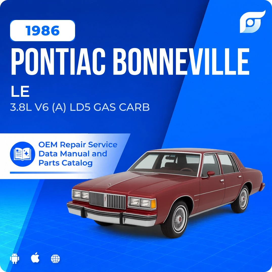 1986 Pontiac Bonneville LE - OEM Repair Service Manual