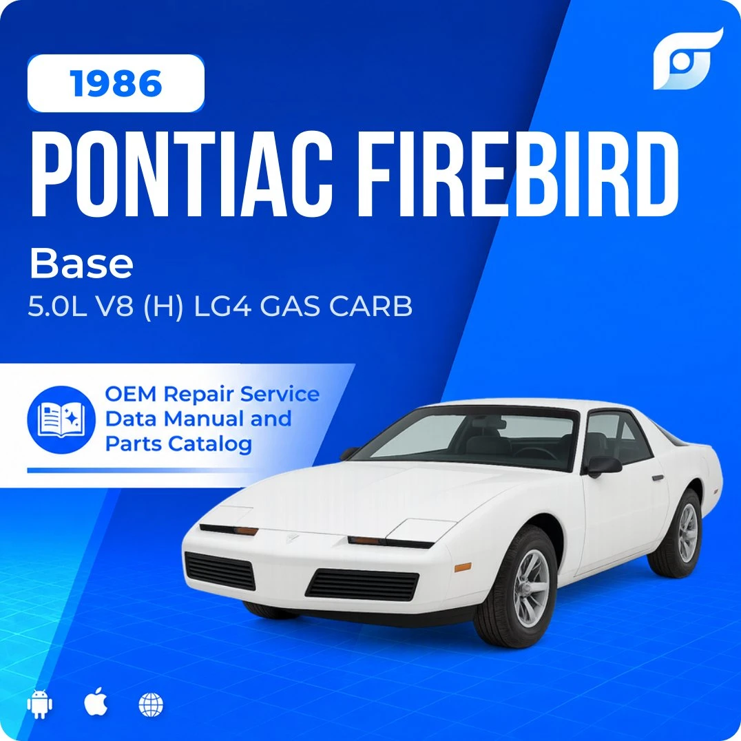 1986 Pontiac Firebird Base - OEM Repair Service Manual
