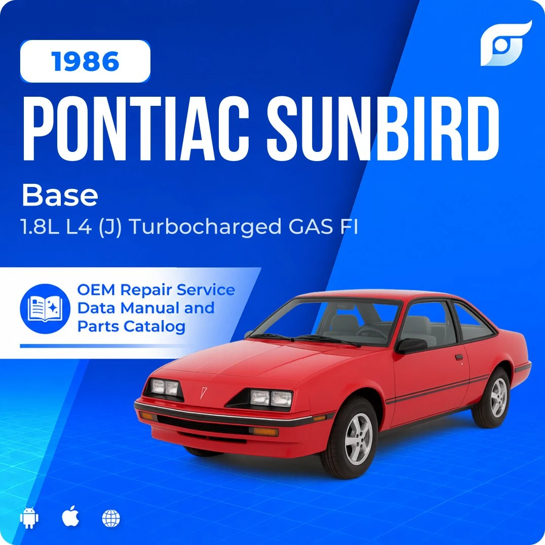 1986 Pontiac Sunbird Base - OEM Repair Service Manual